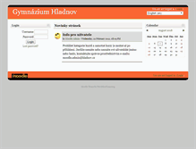 Tablet Screenshot of moodle.hladnov.cz